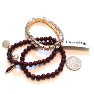 NWT One Wink charm bracelets (3)